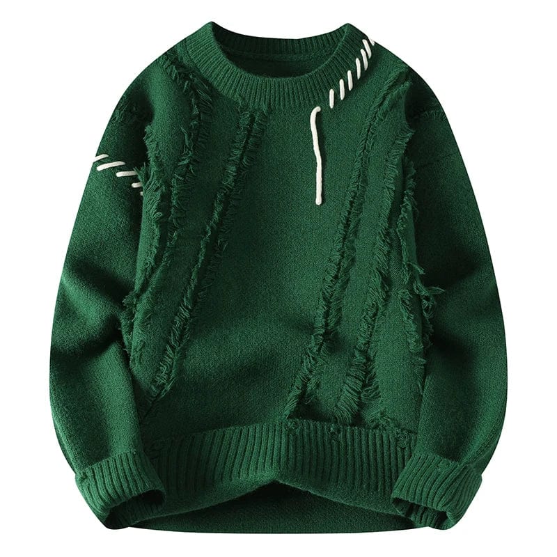Green / Asia M(165cm-50kg) Autumn Winter Warm Mens Sweaters Fashion Turtleneck Patchwork Pullovers New Korean Streetwear Pullover Casual Men Clothing