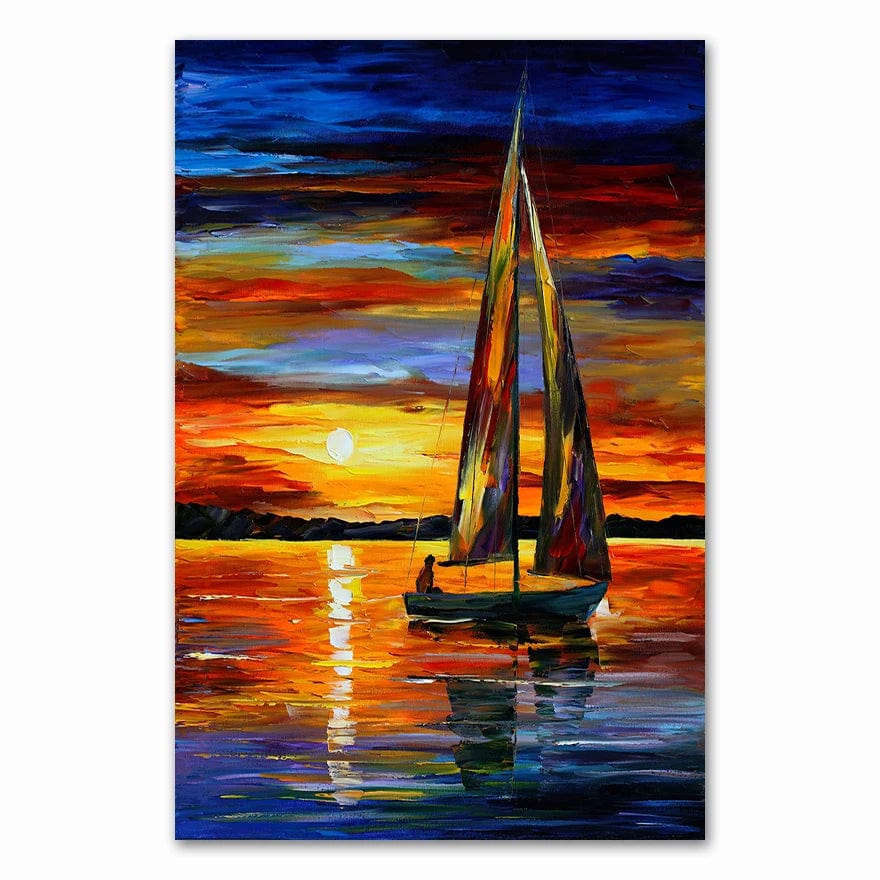 H / Medium 30x40cm 2021 Coloring  Hand - Painted Oil Painting Landscape for The Living Room Wall Art Home Decoration Abstract Without Frame