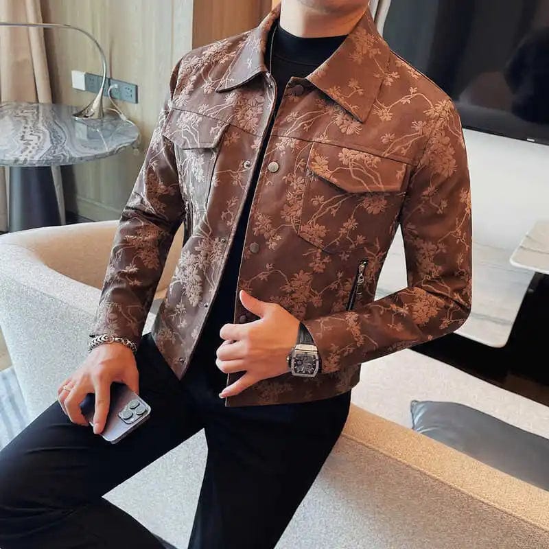 High Quality Autumn Leather Jacket Men Lapel Motorcycle Bike Jacket Casual Business Pu Coats Men Clothing Streetwear