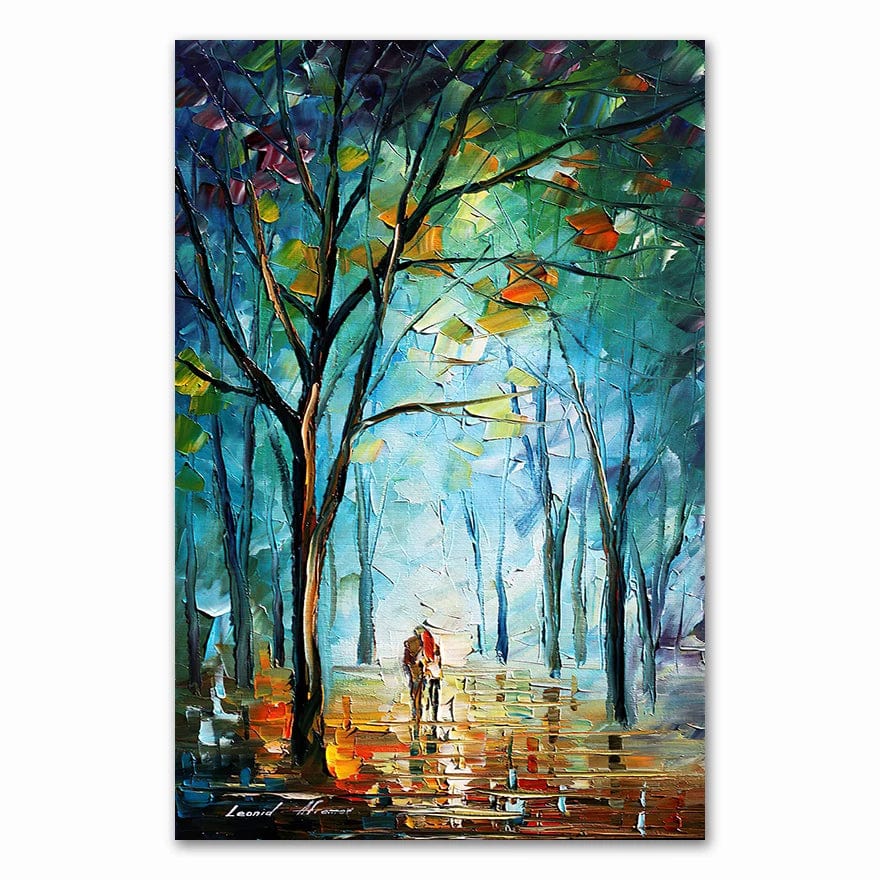 I / Medium 30x40cm 2021 Coloring  Hand - Painted Oil Painting Landscape for The Living Room Wall Art Home Decoration Abstract Without Frame