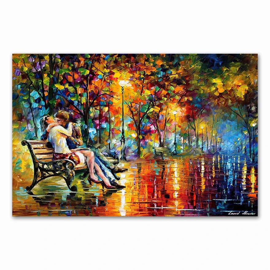 J / Medium 30x40cm 2021 Coloring  Hand - Painted Oil Painting Landscape for The Living Room Wall Art Home Decoration Abstract Without Frame