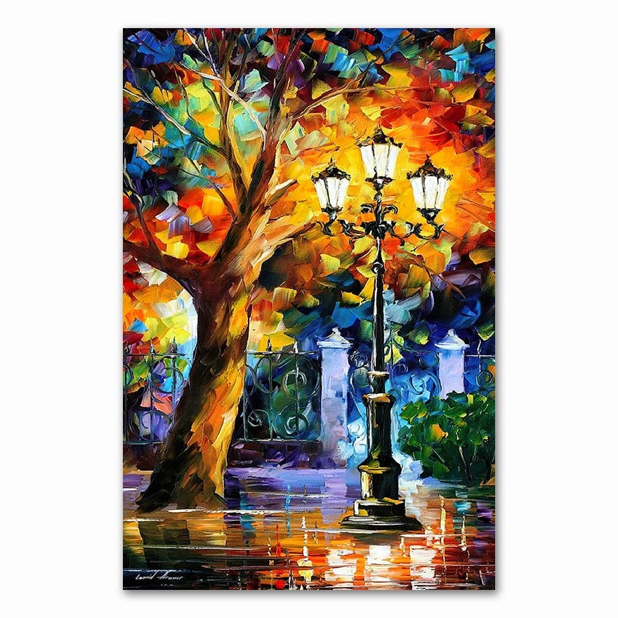 K / Medium 30x40cm 2021 Coloring  Hand - Painted Oil Painting Landscape for The Living Room Wall Art Home Decoration Abstract Without Frame