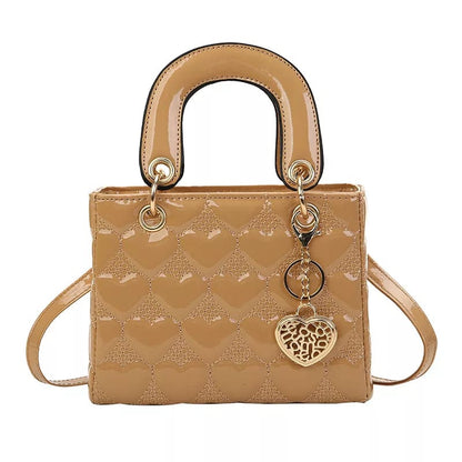 Khaki handbag / 20x16x9 Luxury High Quality Classic Quilted Square Handle Bag Crossbody Shoulder Strap