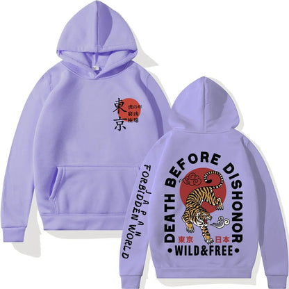 Light Purple / M nime Tiger Tokyo Revengers Printed Hoodies Hip Hop Sweatshirts Harajuku Long Sleeve Pullover Loose Print Streetwear for Unisex
