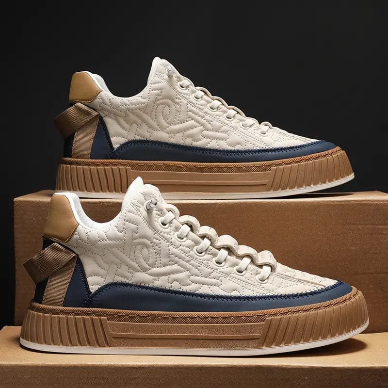 Luxury Men's Chunky Vulcanize Sneakers - Light, Non-slip, Designer Casual Shoes