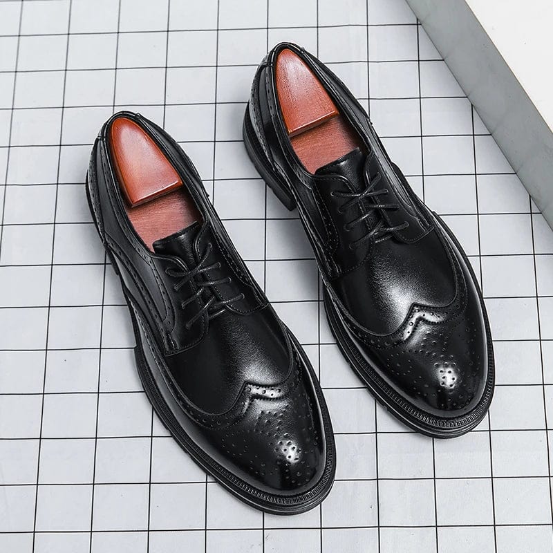 Luxury Men's Leather Oxford Shoes - Formal, Wedding, Business, Casual