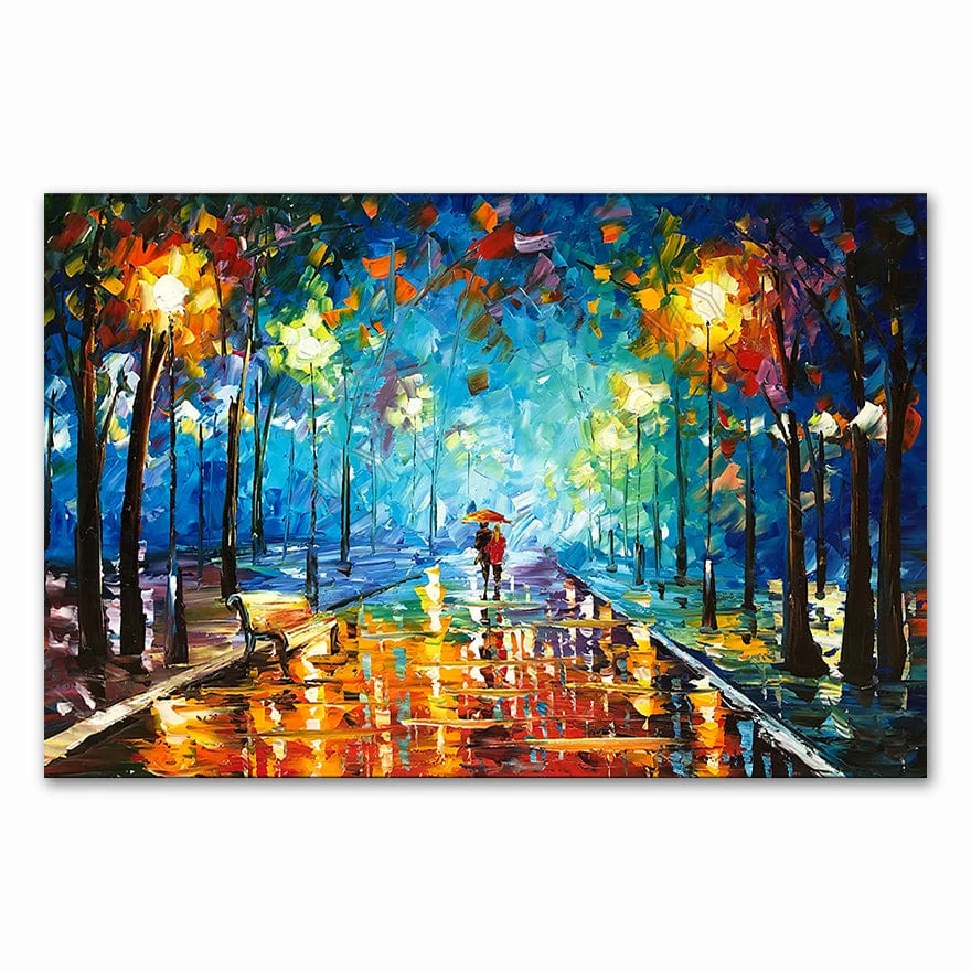 M / Medium 30x40cm 2021 Coloring  Hand - Painted Oil Painting Landscape for The Living Room Wall Art Home Decoration Abstract Without Frame
