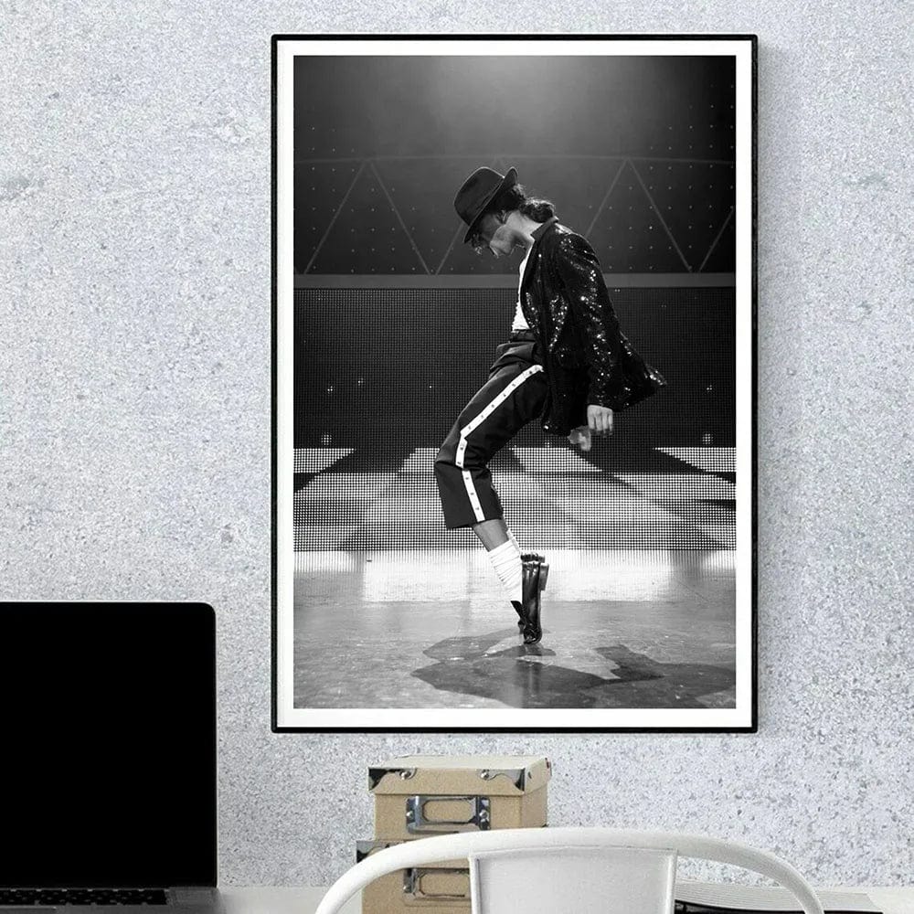 MA011 / 40x60cm(No Frame) Michael Jackson Musician King Singer Moon Walk Poster Canvas Painting Prints Wall Art Pictures Room Home Decor Song Fan Gift