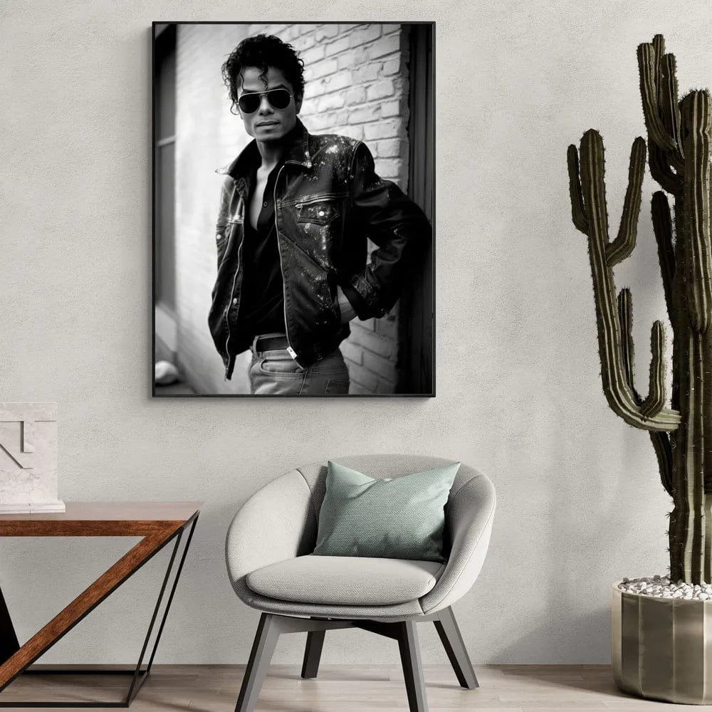 MA012 / 40x60cm(No Frame) Michael Jackson Musician King Singer Moon Walk Poster Canvas Painting Prints Wall Art Pictures Room Home Decor Song Fan Gift