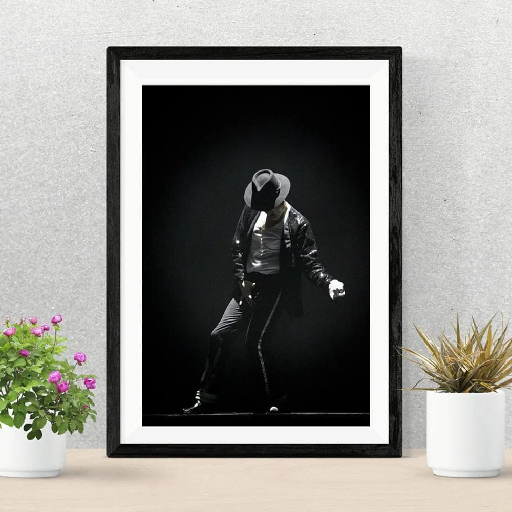 MA013 / 40x60cm(No Frame) Michael Jackson Musician King Singer Moon Walk Poster Canvas Painting Prints Wall Art Pictures Room Home Decor Song Fan Gift