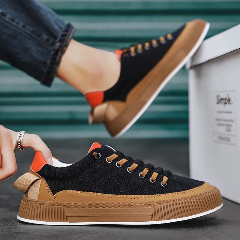 Men Casual Sneakers Vulcanized Flat Shoes Personalized Designed Skateboarding Tennis Sneakers Slip-on Walking Sports Shoes 39-44