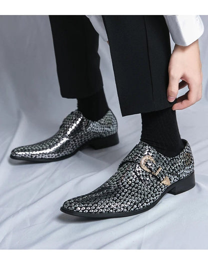 Men's Chelsea Dress Shoes: Slip-On Party Loafers for Formal Events and Weddings