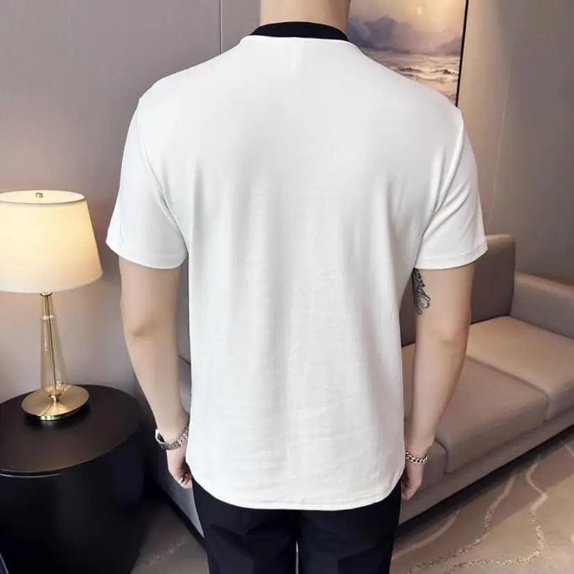 Men's High-Quality Slim Fit Cotton T-Shirt – Casual Short Sleeve Round Neck Fashion Top