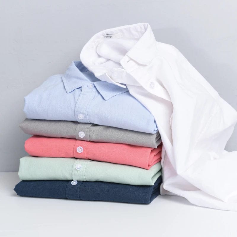 Men's Long Sleeve Linen Shirts | Casual Fashion Comfortable Tops | Variety of Colors