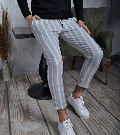 Men's Pants New Classic Print Business Casual Trouser Slim Pencil Trouser Fashionable Formal Social Business Men's Pant Hot Sale