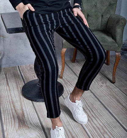 Men's Pants New Classic Print Business Casual Trouser Slim Pencil Trouser Fashionable Formal Social Business Men's Pant Hot Sale