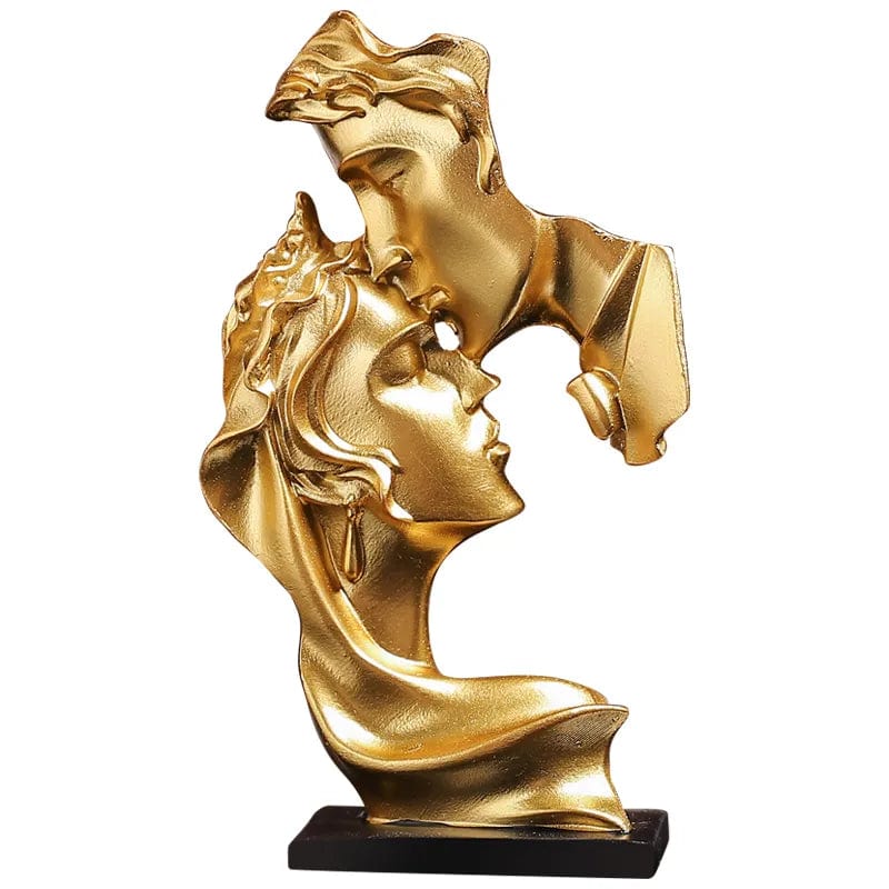 Mini Resin Lovers Statue Figurine Kissing Posture Model Craft Sculpture Ornament Home Decor Desktop Wine Cabinet Decoration