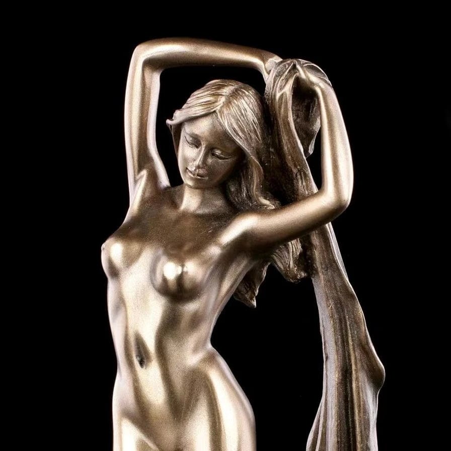 Multi-Colored / M Sexy Bathroom Lady Statue Resin Nude Model Sculpture Body Art Girl Ornament Handicraft Bedroom Decor Valentine's Day Present