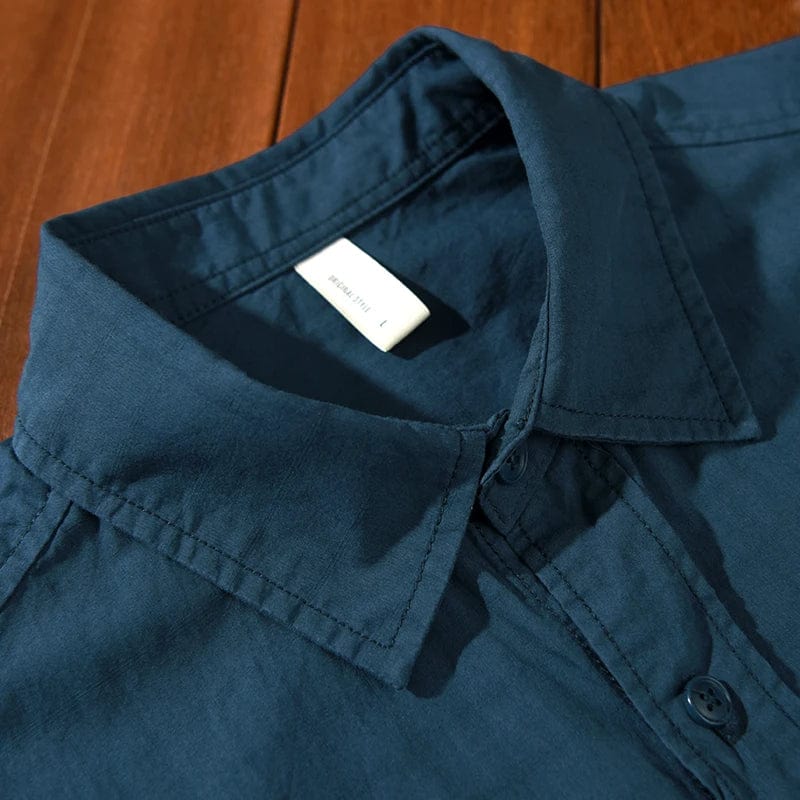 Multi-pocket Safari Style Shirt for Men Casual Turn-down Collar Tops Man Summer New Fashion Loose Button Up Shirts M-4XL