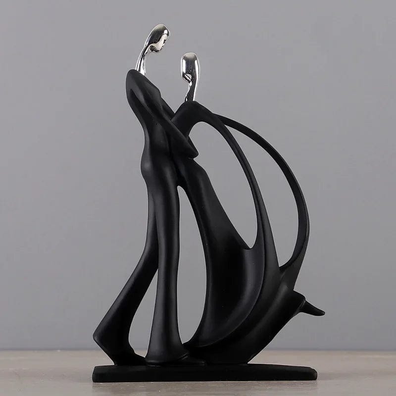 Nordic Elegance: Resin Dancing Couple and Musician Figurine Ornaments for Stylish Home Decor