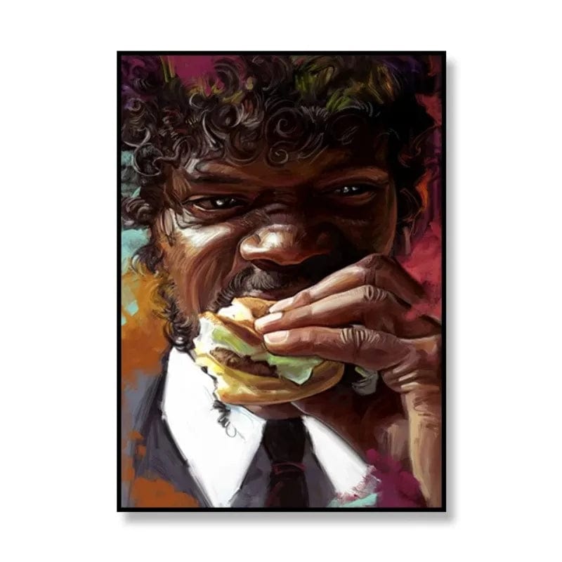 P / 30x40cm No Frame Pulp Fiction Movie Canvas Art Print Vintage Movie Poster Living Room Decoration Mural Modern Home Wall Decor Painting Unframed