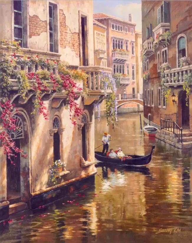 PP1723 / 20x30cm unframed Classical Venice City Landscape Canvas Paintings Digital Print Scenery Posters And Prints Home Decor Pictures For Living Room