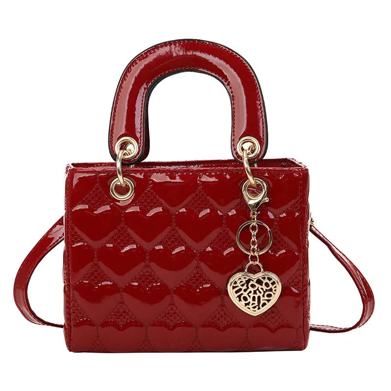 Red handbag / 20x16x9 Handbag 2021 Women Brand Luxury Totes High Quality Fashion Classic Quilted Square Handle Bag Women Crossbody Shoulder Bags