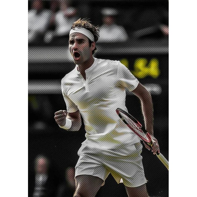 SKU-22 / 30X40cm no frame Modern World Tennis Wall Art Rafael Nadal Roger Federer Oil On Canvas Posters And Prints Living Room Bedroom Decoration Gifts