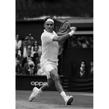 SKU-27 / 30X40cm no frame Modern World Tennis Wall Art Rafael Nadal Roger Federer Oil On Canvas Posters And Prints Living Room Bedroom Decoration Gifts