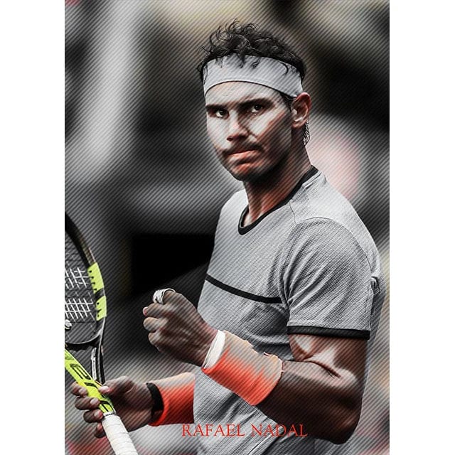 SKU-6 / 30X40cm no frame Modern World Tennis Wall Art Rafael Nadal Roger Federer Oil On Canvas Posters And Prints Living Room Bedroom Decoration Gifts