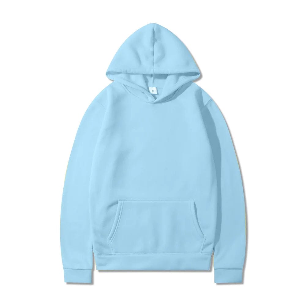 Sky blue / XS BOLUBAO Fashion Brand Men's Hoodies New Spring Autumn Casual Hoodies Sweatshirts Men's Top Solid Color Hoodies Sweatshirt Male