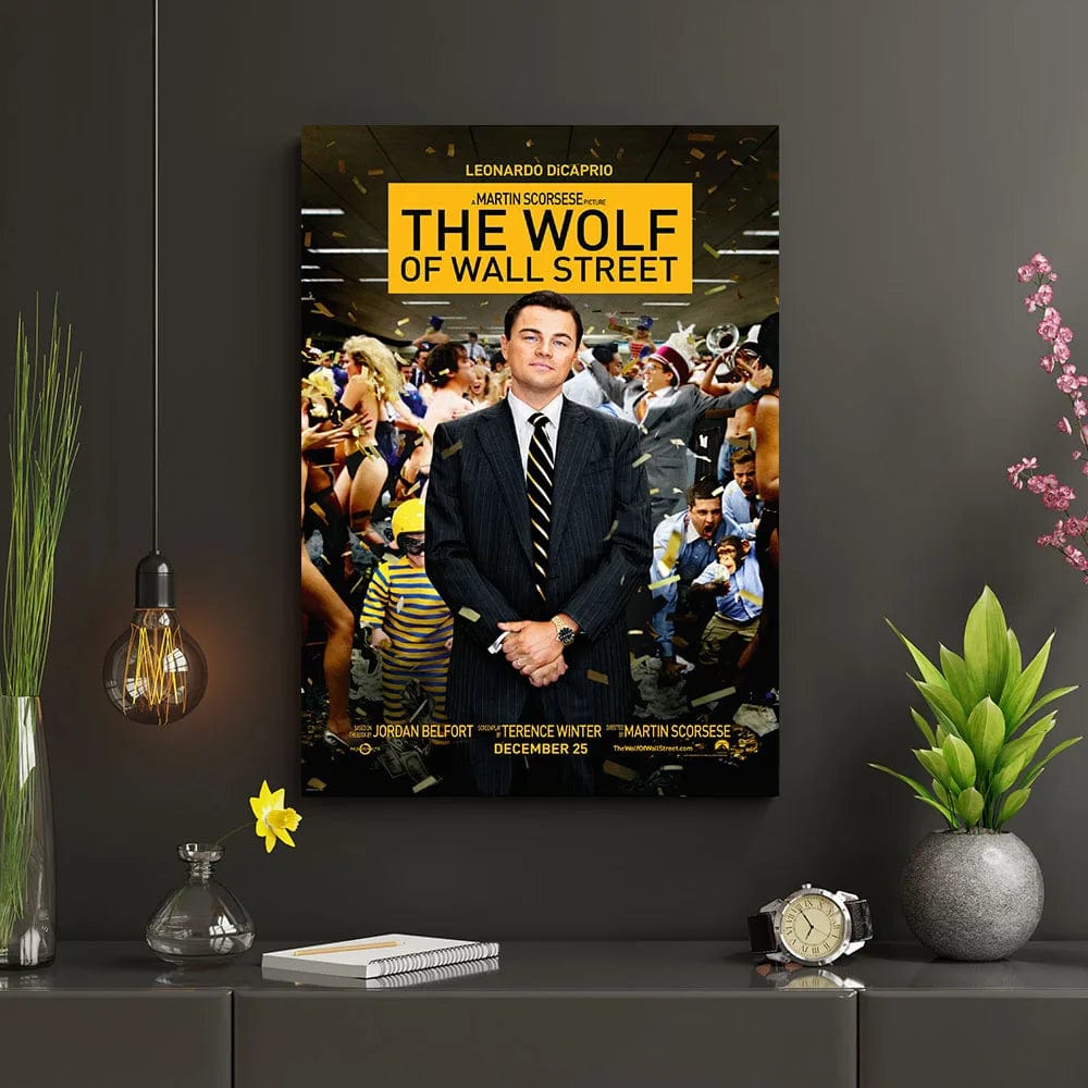 SM306 / 40x60cm(No Frame) Graffiti Classic Movie Wolf of Wall Street Film Poster Wall Decoration Painting Without Frame Bar Cafe Office Club Room Decor