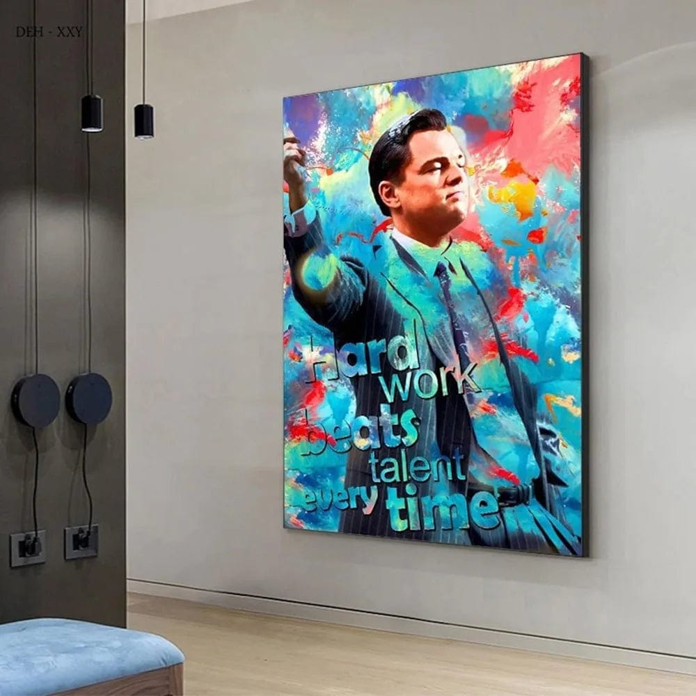 SM307 / 40x60cm(No Frame) Graffiti Classic Movie Wolf of Wall Street Film Poster Wall Decoration Painting Without Frame Bar Cafe Office Club Room Decor