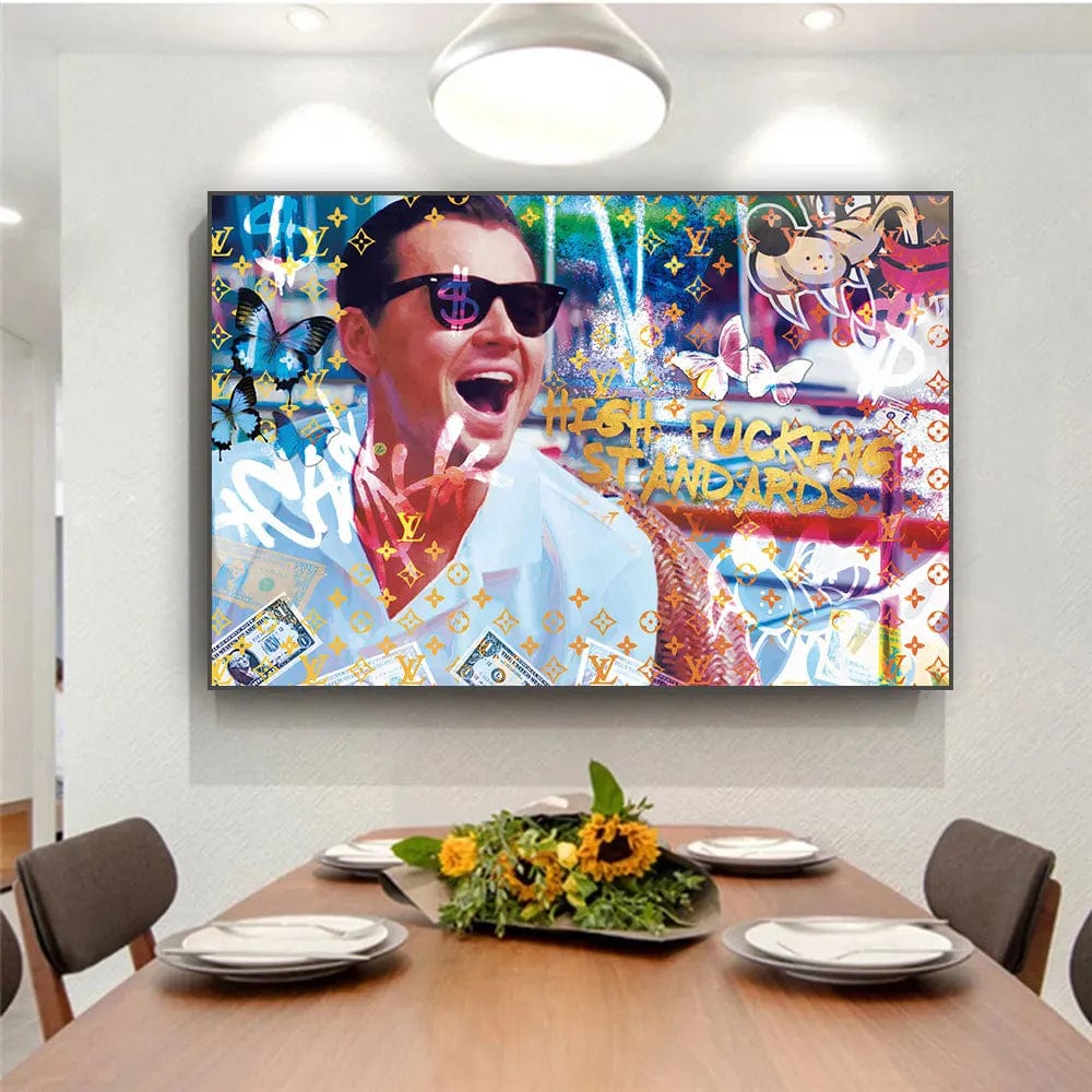 SM312 / 40x60cm(No Frame) Graffiti Classic Movie Wolf of Wall Street Film Poster Wall Decoration Painting Without Frame Bar Cafe Office Club Room Decor