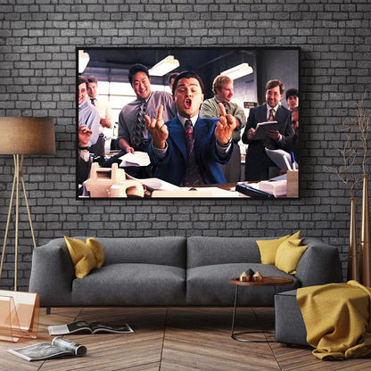 SM313 / 40x60cm(No Frame) Graffiti Classic Movie Wolf of Wall Street Film Poster Wall Decoration Painting Without Frame Bar Cafe Office Club Room Decor