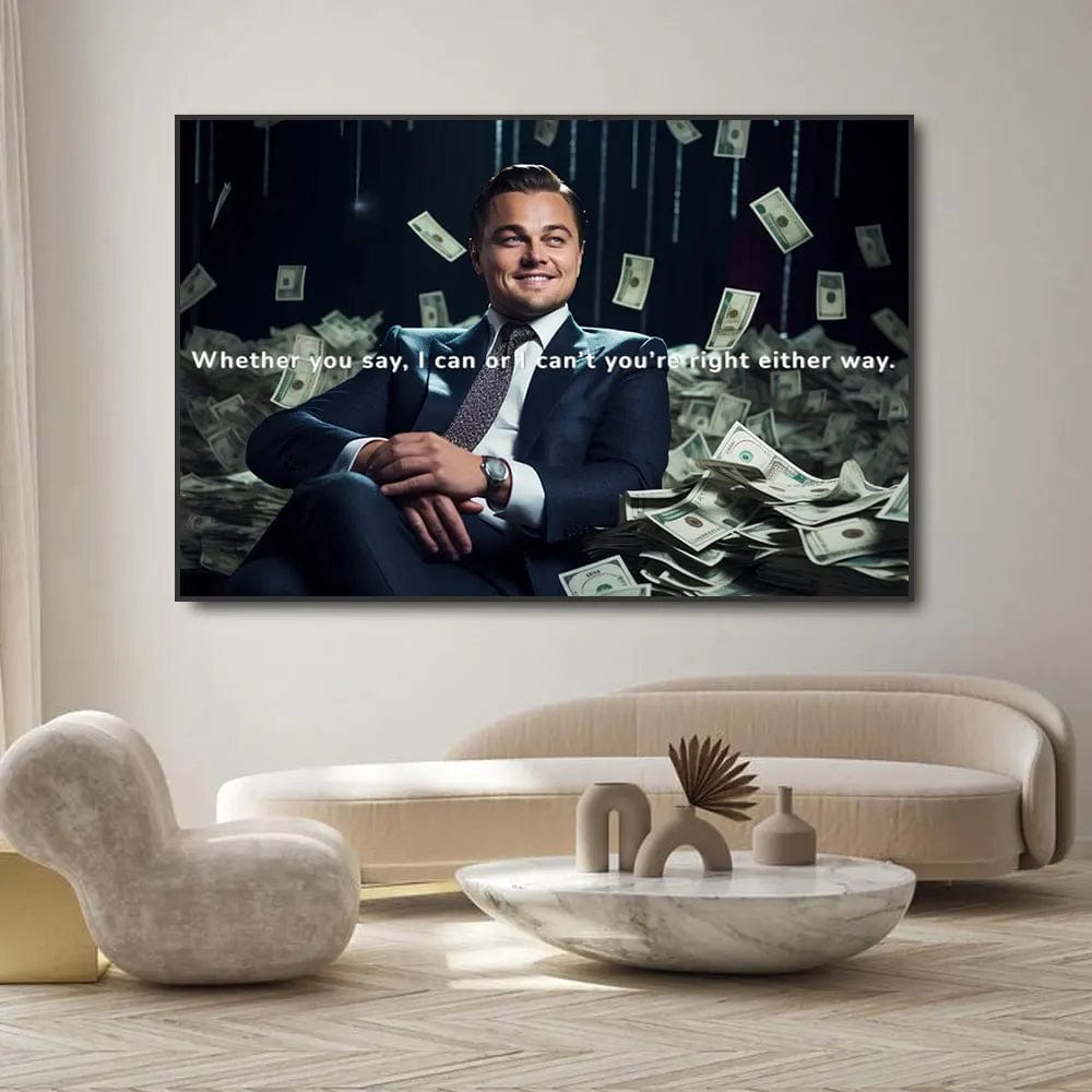 SM316 / 40x60cm(No Frame) Graffiti Classic Movie Wolf of Wall Street Film Poster Wall Decoration Painting Without Frame Bar Cafe Office Club Room Decor