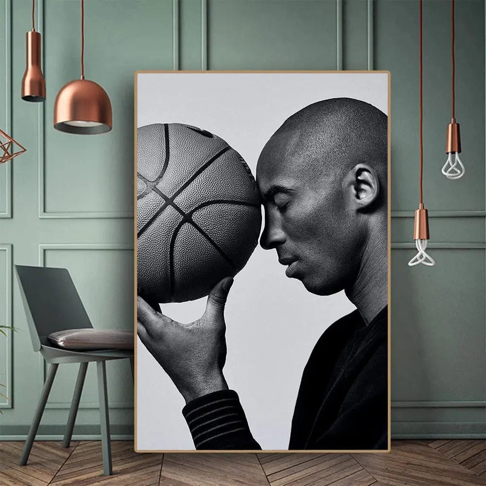 SP171 / 40x60cm(No Frame) Basketball Star Posters Ball King Kobe James Frameless Painting Living Room Background Wall Decorations Home Decor Souvenir Gift