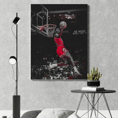 SP178 / 40x60cm(No Frame) Basketball Star Posters Ball King Kobe James Frameless Painting Living Room Background Wall Decorations Home Decor Souvenir Gift
