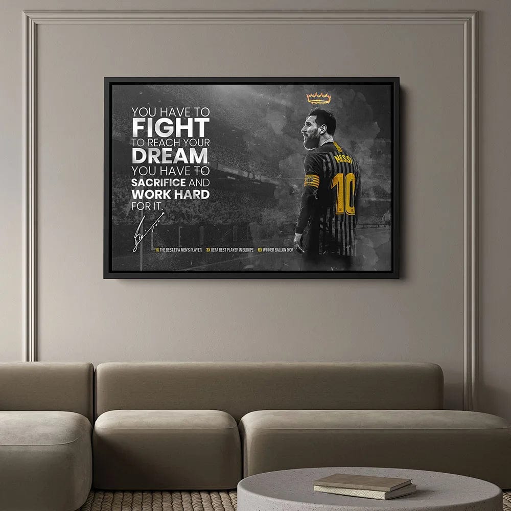 SP198 / Medium 40x60cm Football Legend Messi Canvas Artwork Prints Soccer Star Wall Art