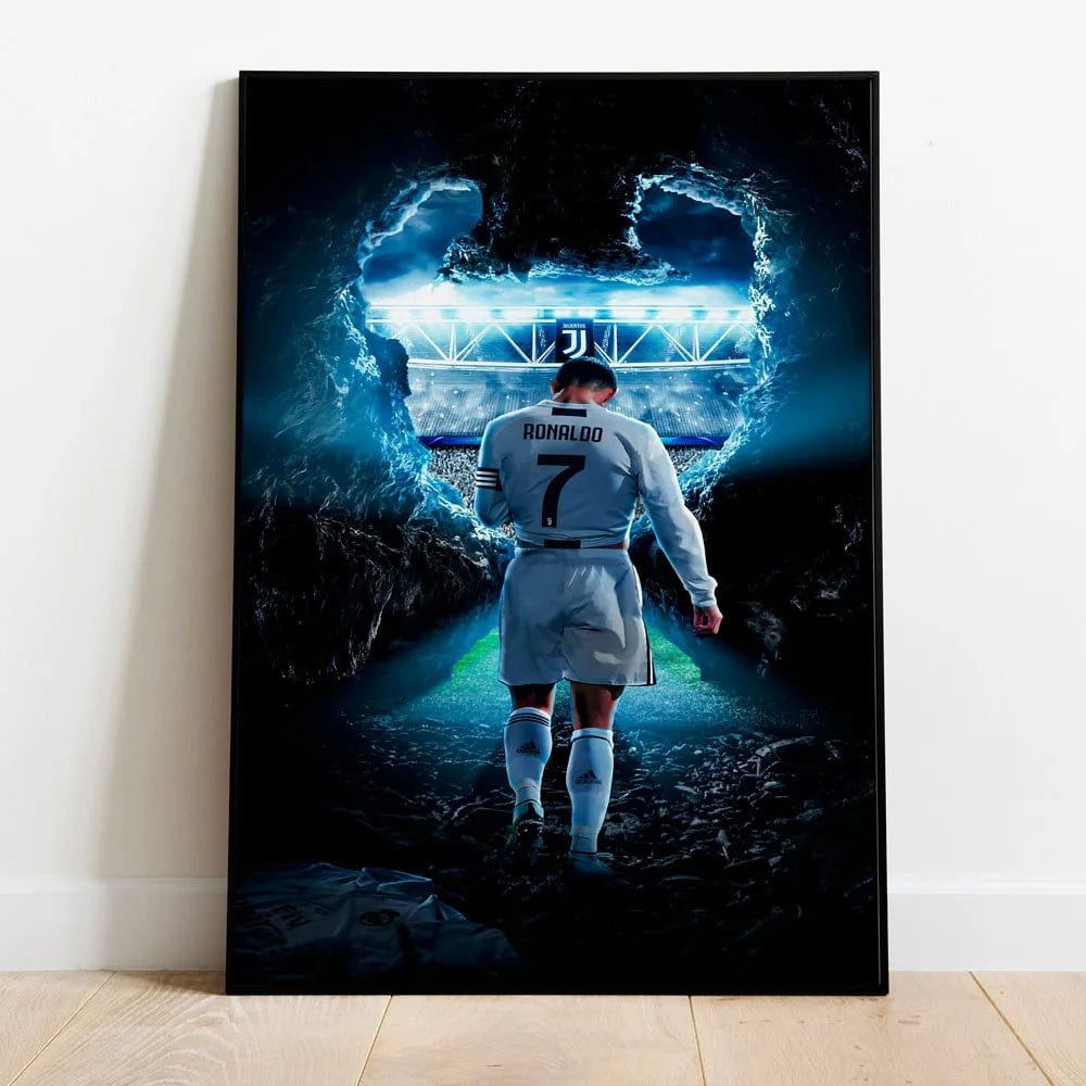 SP335 / 40x60cm(No Frame) Portugal Super Football Star CR7 Cristiano Ronaldo Poster Prints Motivational Quotes Canvas Painting Soccer Fans Room Decor