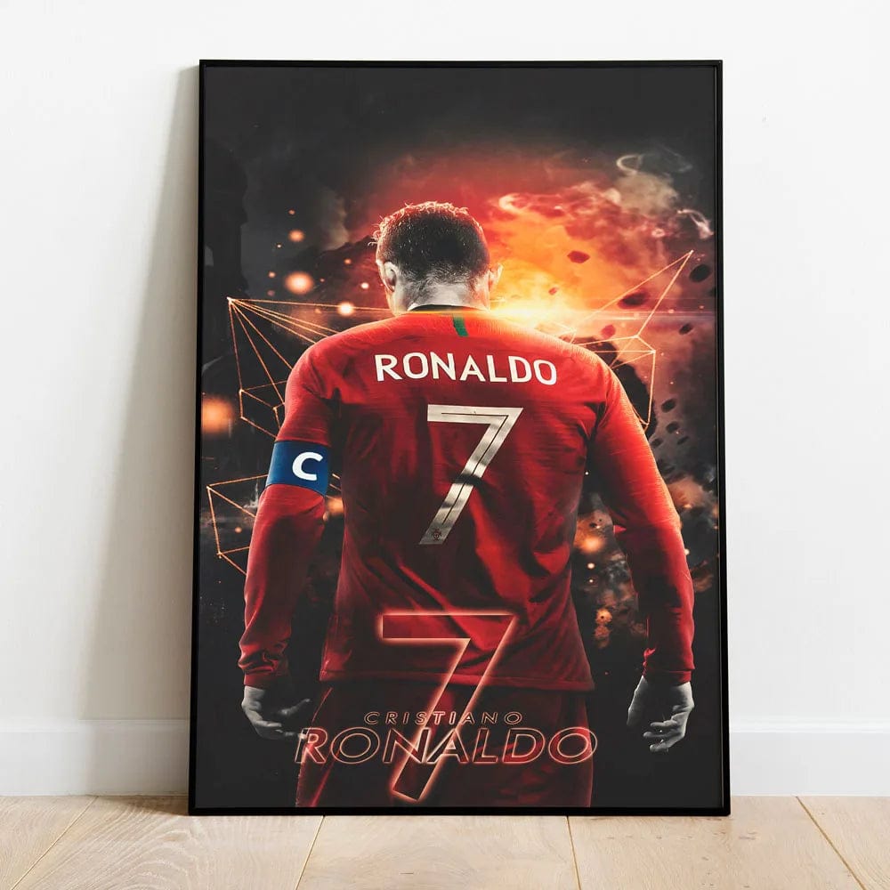 SP336 / 40x60cm(No Frame) Portugal Super Football Star CR7 Cristiano Ronaldo Poster Prints Motivational Quotes Canvas Painting Soccer Fans Room Decor