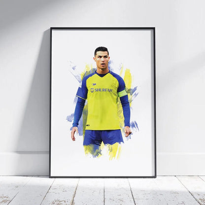 SP337 / 40x60cm(No Frame) Portugal Super Football Star CR7 Cristiano Ronaldo Poster Prints Motivational Quotes Canvas Painting Soccer Fans Room Decor