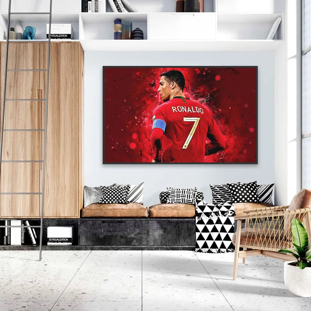 SP353 / 40x60cm(No Frame) Portugal Super Football Star CR7 Cristiano Ronaldo Poster Prints Motivational Quotes Canvas Painting Soccer Fans Room Decor