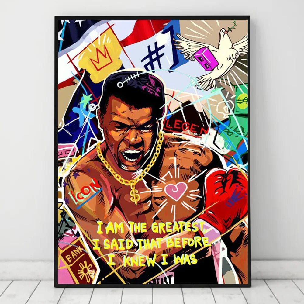 Style 7 / Medium 30X40cm Gangster Street Pop Art Graffiti Abstract Canvas Artwork Prints