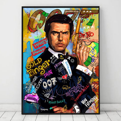 Style 8 / Medium 30X40cm Gangster Street Pop Art Graffiti Abstract Canvas Artwork Prints