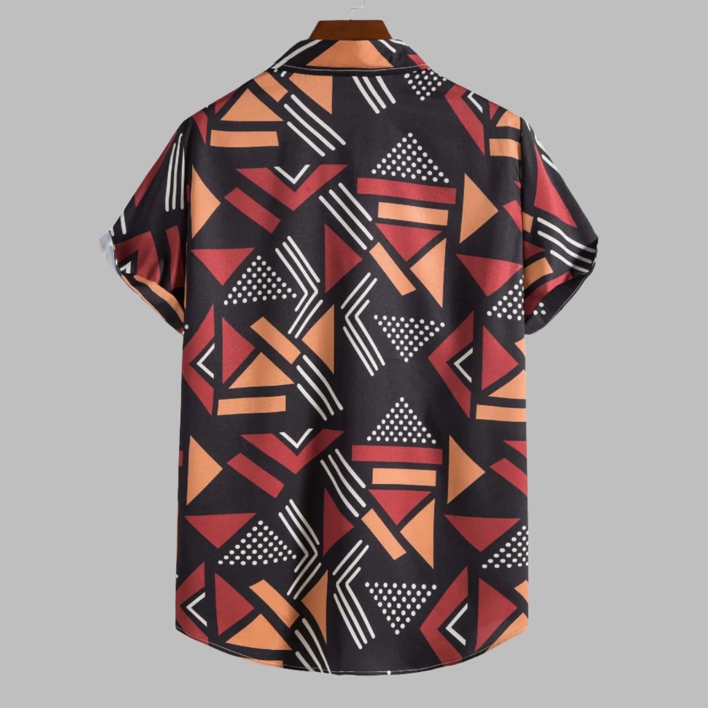 Trendy Hawaiian Summer Shirt - Casual Men's Fashion Lapel Print Short Sleeve Top