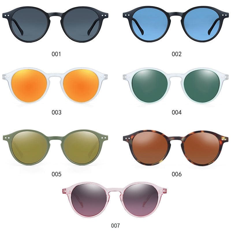 Vintage Chic: Small Round Frame Polarized Sunglasses for Men