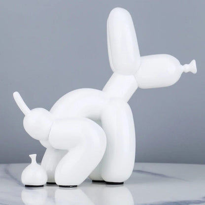 white-22cm Creative Poop Balloon Dog Statue Home Decoration  Modern nordic Cute Animal Resin Art Sculpture Crafts Desktop Decors Ornaments