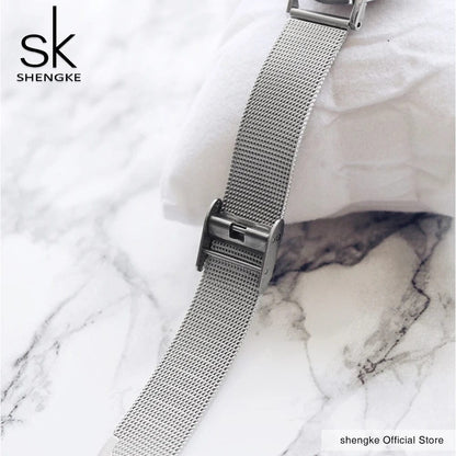 Women's Luxury Super Slim Sliver Mesh Stainless Steel Watches