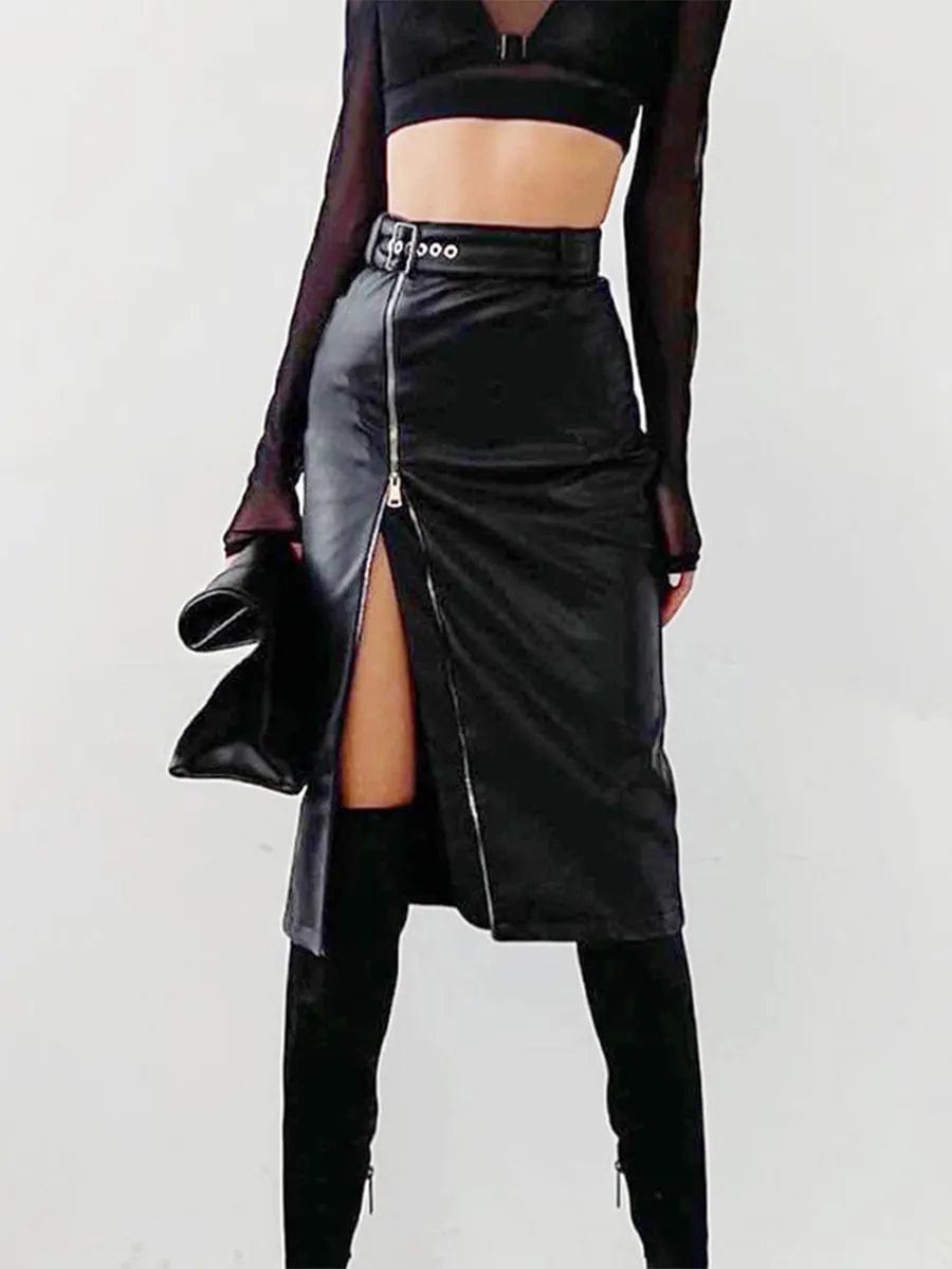 High waisted pencil outlet skirt pattern leather